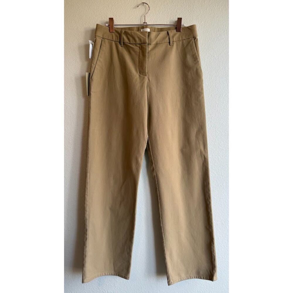 Wilfred Free Como Low Rise Chino Pants in Sandy Beige Khaki size 8 New With Tags